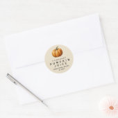 Pompoensap thuisrecept inmaaklabel ronde sticker (Envelop)