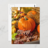 Pompoenscherm Briefkaart (Voorkant / Achterkant)