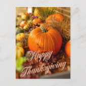 Pompoenscherm Briefkaart (Voorkant)