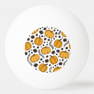 Pompoenschetsen: met de hand getekend naadloos pat pingpongbal