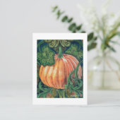 Pompoenschilderij blanco briefkaart (Staand voorkant)