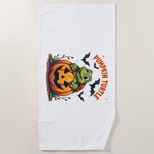 pompoenschildpad strandlaken (Voorkant)