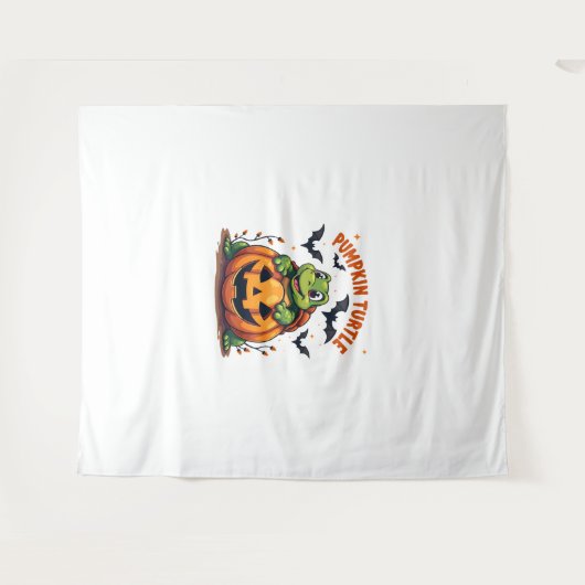 pompoenschildpad wandkleed (Voorkant (horizontaal))