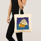 Pompoenschip op Zee Cinderella Fairytale Tote Bag (Voorkant (product))