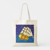 Pompoenschip op Zee Cinderella Fairytale Tote Bag (Achterkant)