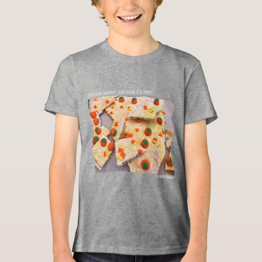 pompoenschors Tri-Blend shirt (Voorkant)