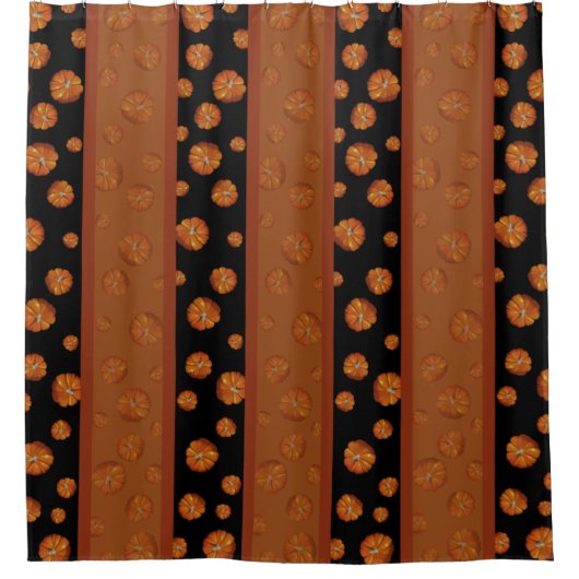 Pompoenschotelgordijn Douchegordijn (Voorkant)