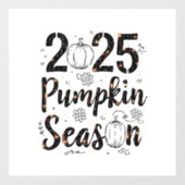 Pompoenseizoen 2025 – Schattigee herfstdecor Raamsticker (Vel)