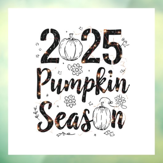 Pompoenseizoen 2025 – Schattigee herfstdecor Raamsticker (Vel 3)