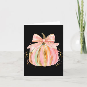 Pompoenseizoen Coquette Boog Thanksgiving Herfst Kaart