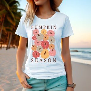 Pompoenseizoen: Gezellig herfst T-shirt voor de he