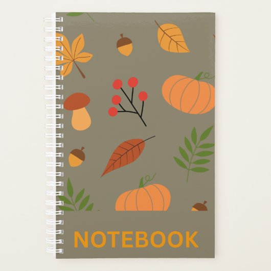 Pompoenseizoen – Gezellige Herfst Oranje Design Planner (Voorkant)