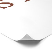 Pompoenseizoen grillig ongekaderd poster (Hoek)