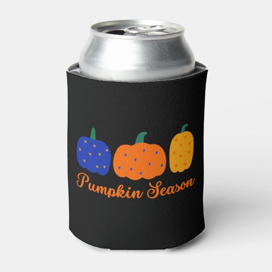 Pompoenseizoen Halloween Blikjeskoeler (Blikje Voorkant)