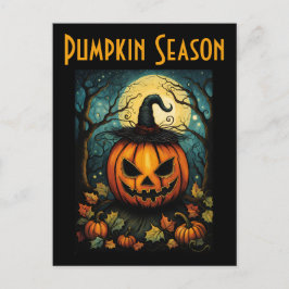 Pompoenseizoen Halloween Briefkaart