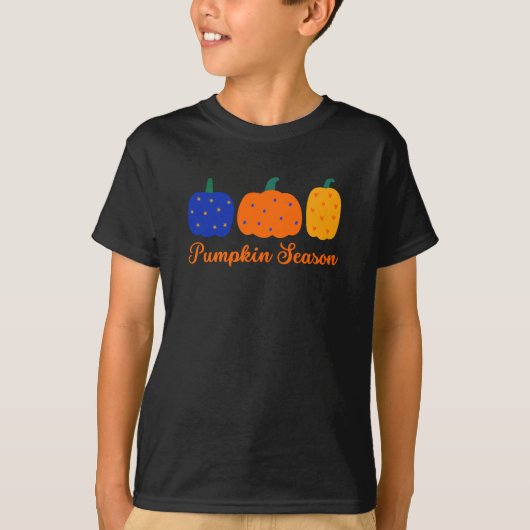 Pompoenseizoen Halloween T-shirt (Voorkant)