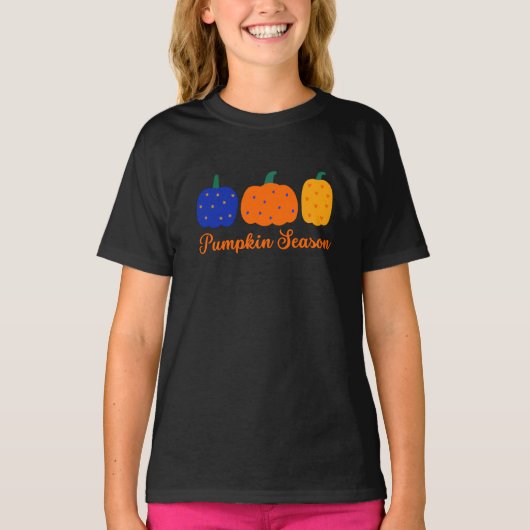 Pompoenseizoen Halloween T-shirt (Voorkant)