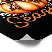 Pompoenseizoen Herfst Autumn Thanksgiving Kostuum  Poster (Hoek)