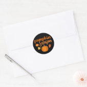 Pompoenseizoen Herfst Ronde Sticker (Envelop)