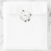 Pompoenseizoen: Herfst Ronde Sticker (Tas)