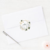 Pompoenseizoen: Herfst Ronde Sticker (Envelop)