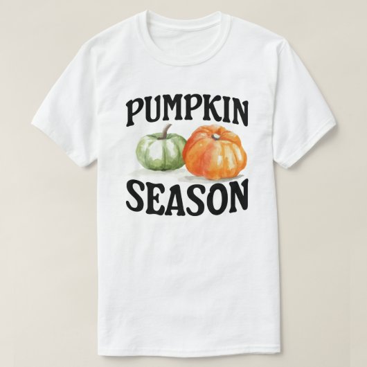 Pompoenseizoen Herfst Seizoen T-shirt (Design voorkant)