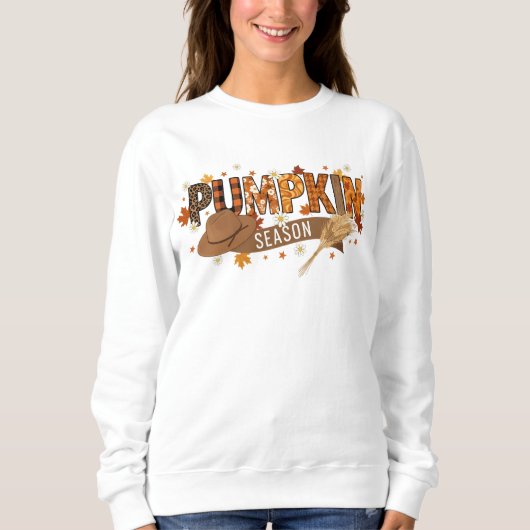 Pompoenseizoen Herfst Sweatshirt (Voorkant)