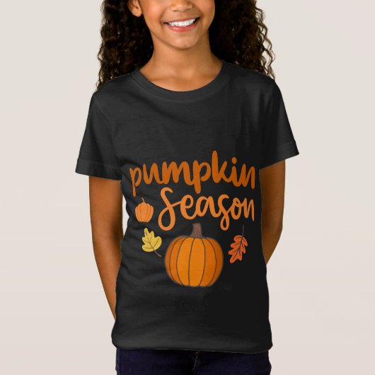 Pompoenseizoen Herfst T-shirt (Voorkant)
