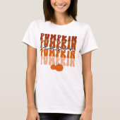 Pompoenseizoen Herfst Thanksgiving T-shirt (Voorkant)