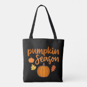 Pompoenseizoen Herfst Tote Bag (Achterkant)