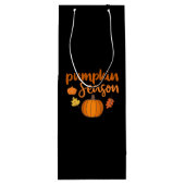 Pompoenseizoen Herfst Wijn Cadeautas (Achterkant)