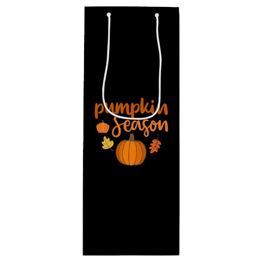 Pompoenseizoen Herfst Wijn Cadeautas (Voorkant)
