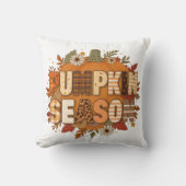 Pompoenseizoen – Herfstbloemen & Cozy Kussen (Voorkant)