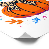 Pompoenseizoen Leopard Bow Design - Schattigee Her Poster (Hoek)