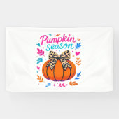 Pompoenseizoen Leopard Bow Design - Schattigee Her Spandoek (Horizontaal)