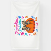 Pompoenseizoen Leopard Bow Design - Schattigee Her Spandoek (Verticaal)