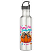Pompoenseizoen Leopard Bow Design - Schattigee Her Waterfles (Voorkant)