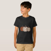 Pompoenseizoen Patchwork Thanksgiving Herfst  T-shirt (Voorkant volledig)