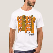 Pompoenseizoen, Retro Herfst Thanksgiving T-shirt (Voorkant)