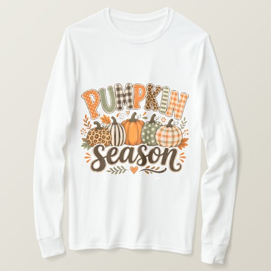 Pompoenseizoen t-shirt (Design voorkant)