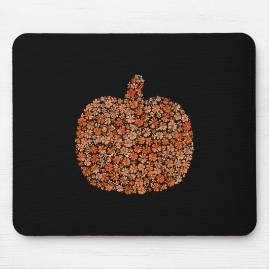 Pompoenseizoen Wilde Bloem Thanksgiving Herfst Muismat (Voorkant)