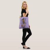 Pompoenskelet Halloween Kunst Tote Bag (Op model)