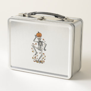 Pompoenskelethemd Vintage Dansende Botten Kunst