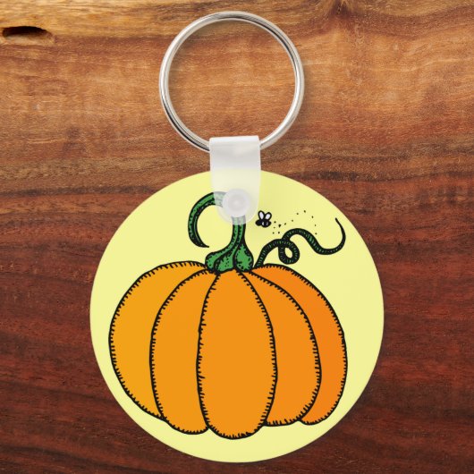 pompoensleutelhanger sleutelhanger (Voorkant)