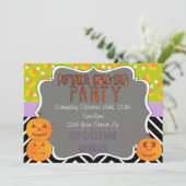 Pompoensnijfeest Kaart (Staand voorkant)