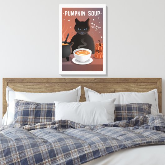 Pompoensoep Canvas Afdruk (Insitu (Slaapkamer))