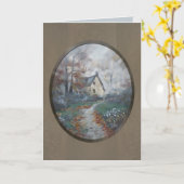 "Pompoensoep - Een Engels Cottage" Kaart (Gele Bloem)