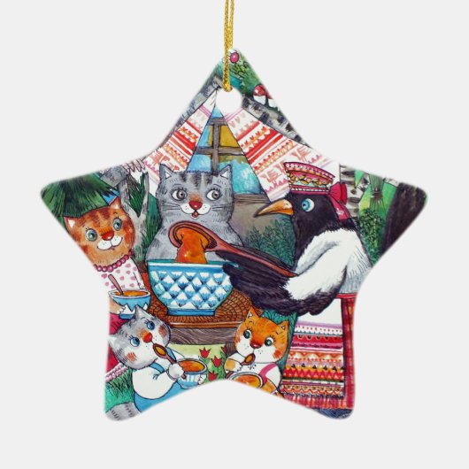 pompoensoep keramisch ornament (Voorkant)