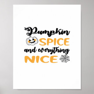 Pompoenspecerij en alles leuke quote voor de herfs poster