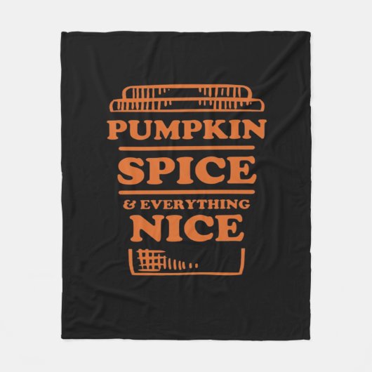 Pompoenspecerij en alles mooi, herfst Herfst des Fleece Deken (Voorkant)